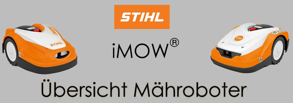 Übersicht / Vergleich  Stihl iMow Rasenroboter