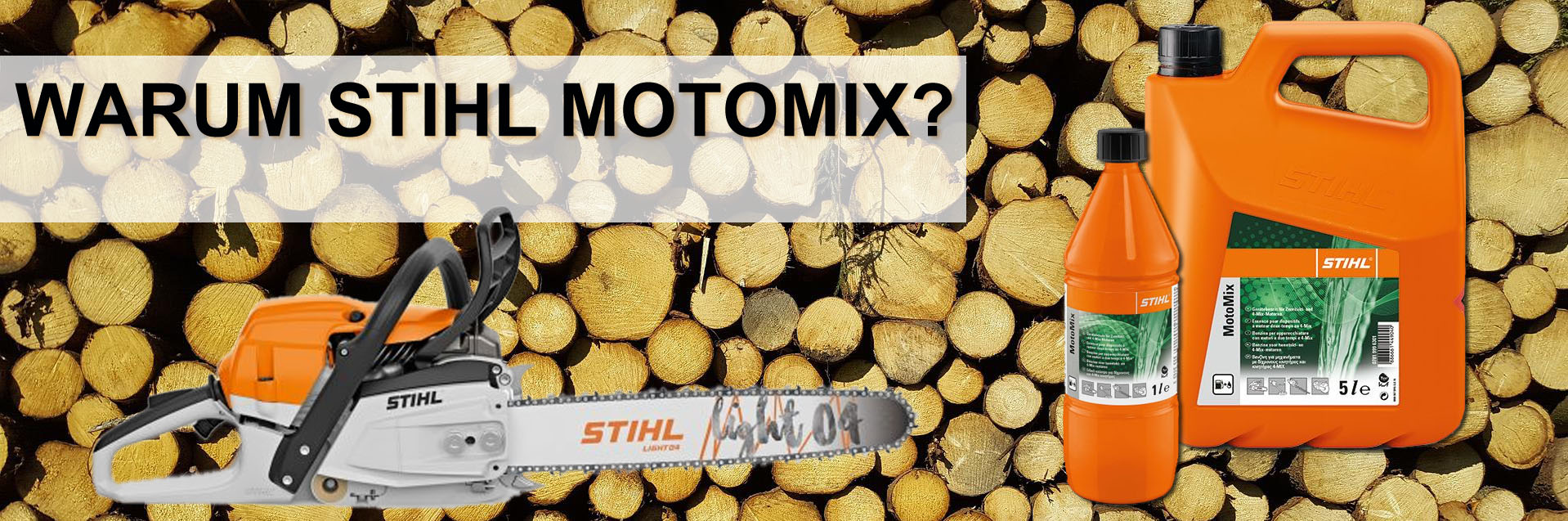 Warum STIHL MotoMix Sonderkraftstoff - Infos