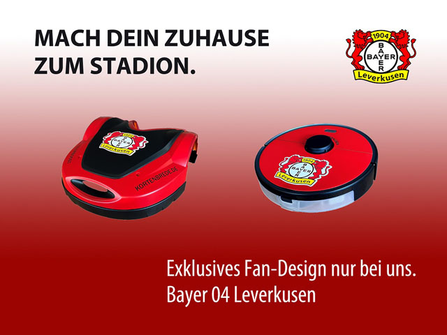 Colorboost Fan-Design Bayer 04 Leverkusen Stihl Mähroboter und Roborock Saugroboter