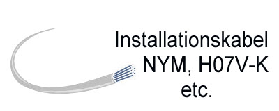 Installationskabel NYM, H07V-K etc.