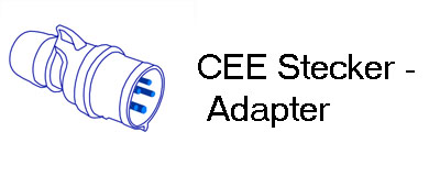 CEE Stecker, Kupplungen und Adapter