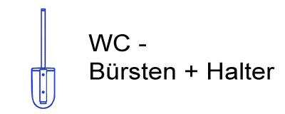 WC-Bürsten + Halter